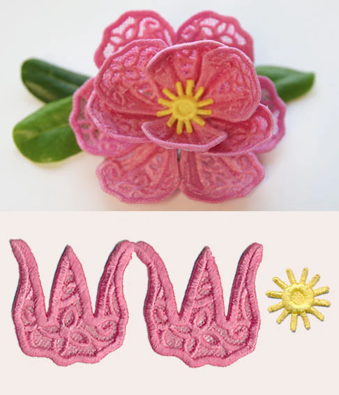 Peony in 3D (Lace) - Image 2