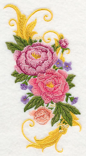 Peony Spray with Flourish - Image 7