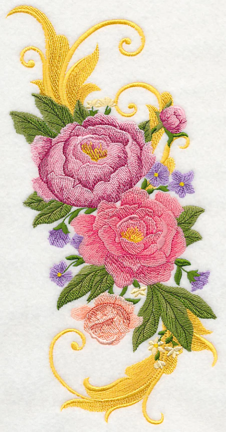 Peony Spray with Flourish - Image 9