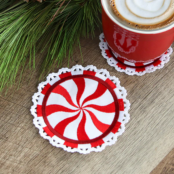 Peppermint Coaster (In-the-Hoop) - Image 3