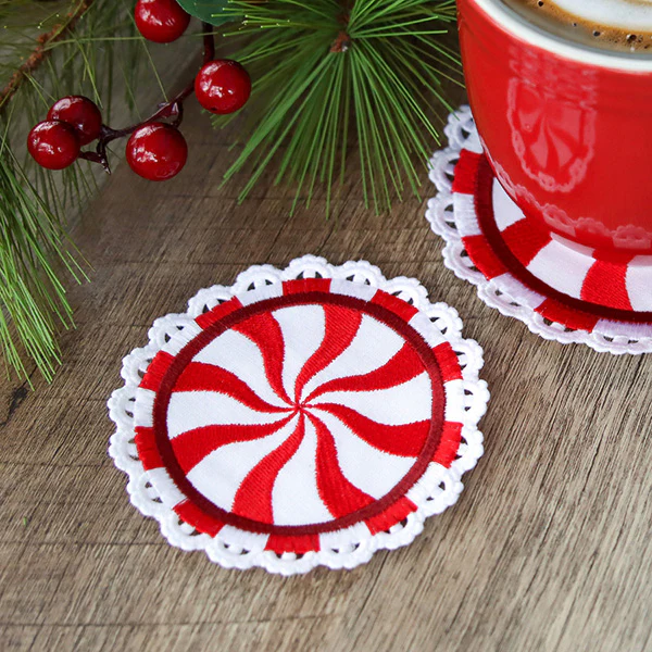 Peppermint Coaster (In-the-Hoop) - Image 6