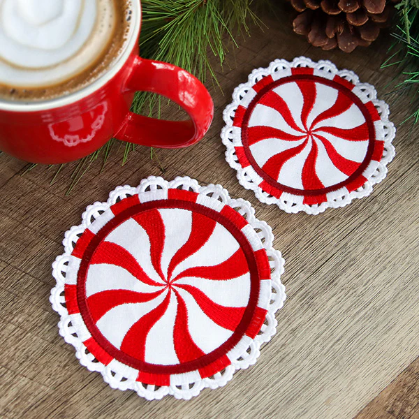 Peppermint Coaster (In-the-Hoop) - Image 7