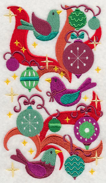 Perched in Ornaments - Christmas Birds Medley - Image 3