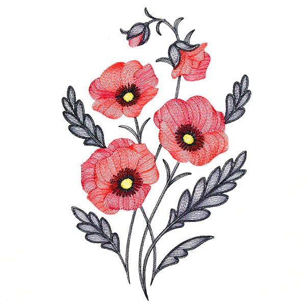 Perfect Poppies Bouquet - Image 2
