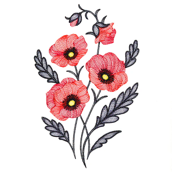 Perfect Poppies Bouquet - Image 4