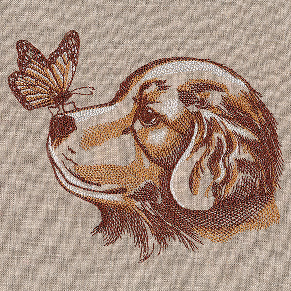 Perfectly Poised Monarch and Puppy - Image 3