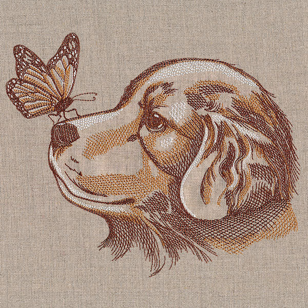 Perfectly Poised Monarch and Puppy - Image 4
