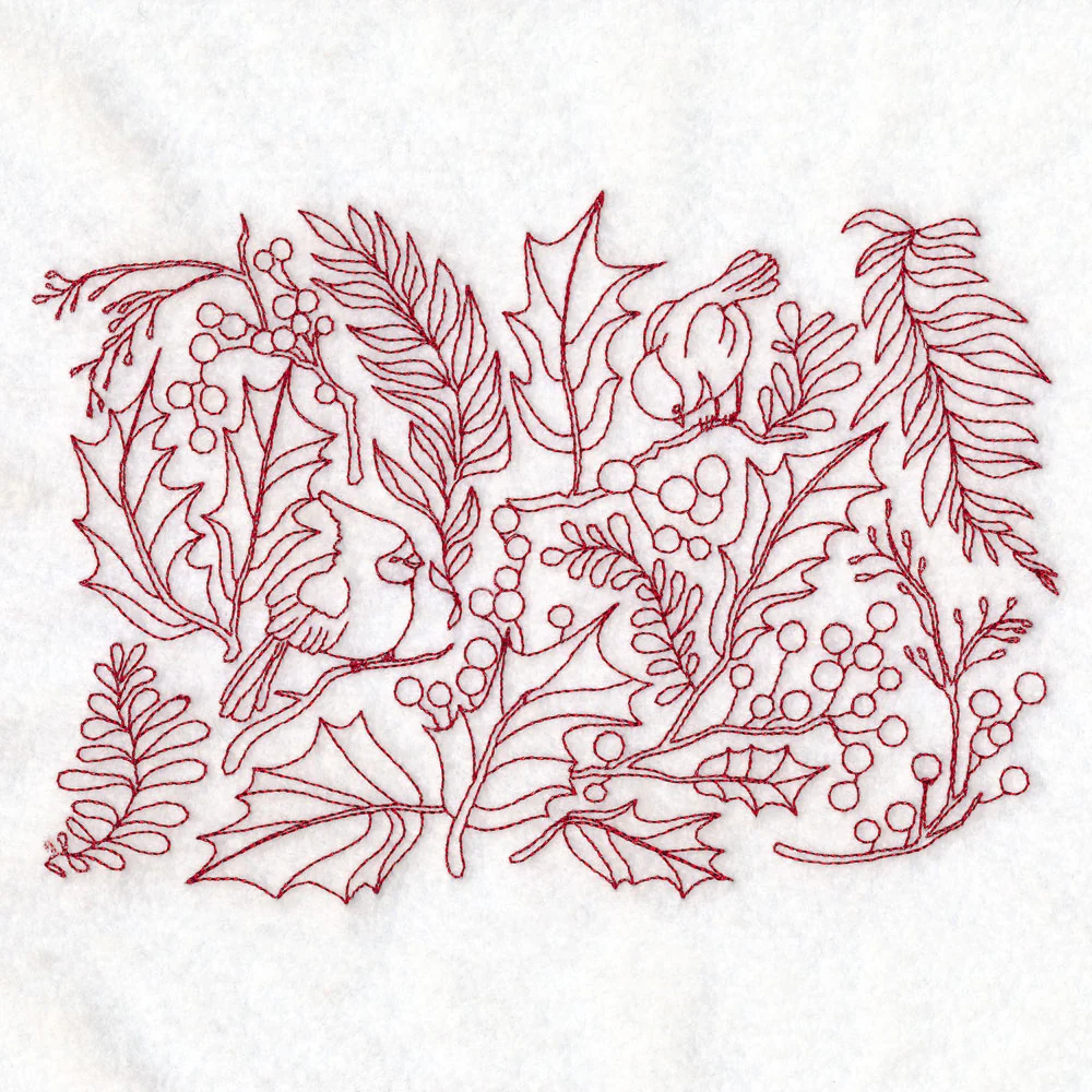 Perfectly Repeatable Christmas Blooms and Cardinals - Image 6