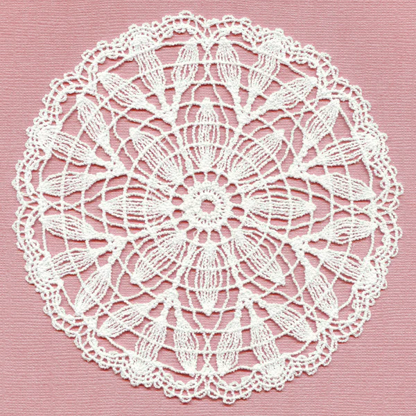 Petal Bouquet Doily (Battenburg Lace) - Image 3