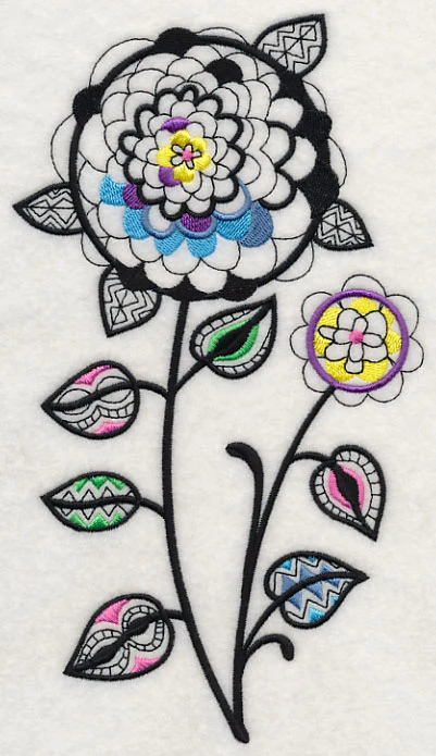 Petal Pops (Blackwork) - Image 2