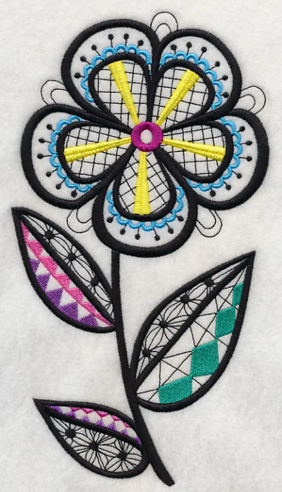 Petal Profusion (Blackwork) - Image 2