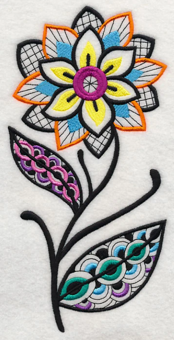Petal Symmetry (Blackwork) - Image 2