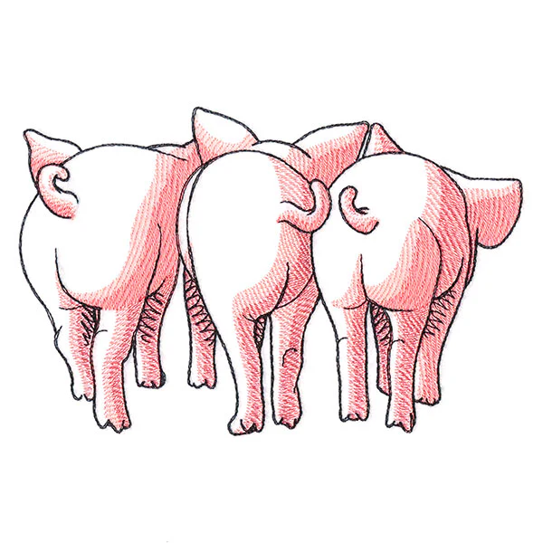 Pig Trio - Back - Image 4
