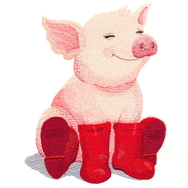 Piglet in Rain Boots - Image 2