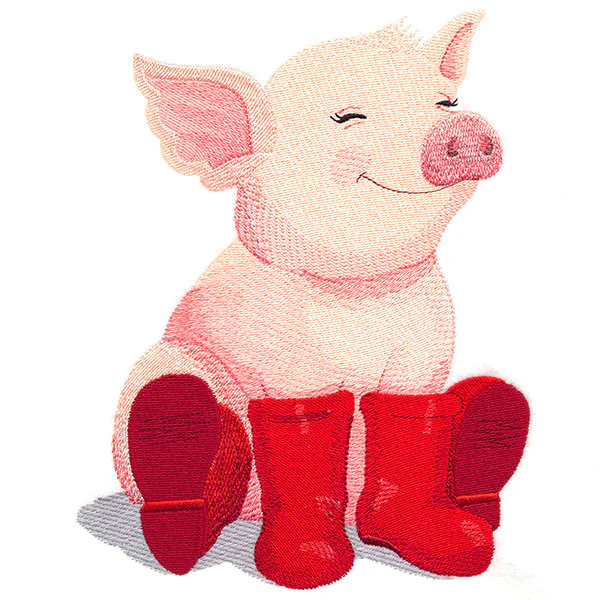 Piglet in Rain Boots - Image 4