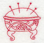 Pincushion 2 (Redwork) - Image 2