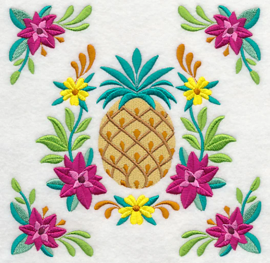 Pineapple and Flower Frame - Image 2