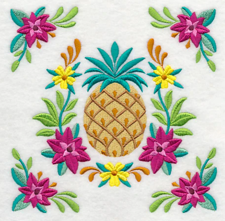 Pineapple and Flower Frame - Image 3