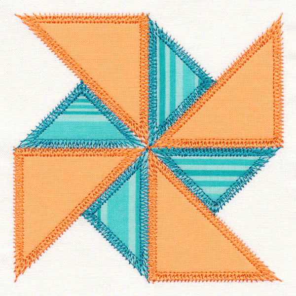 Pinwheel Quilt Block (In-the-Hoop) - Image 4