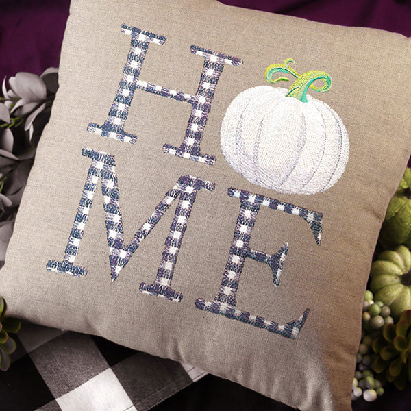 Plaid Home with Pumpkin - Image 4