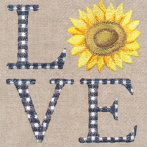 Plaid Love with Sunflower - Image 2