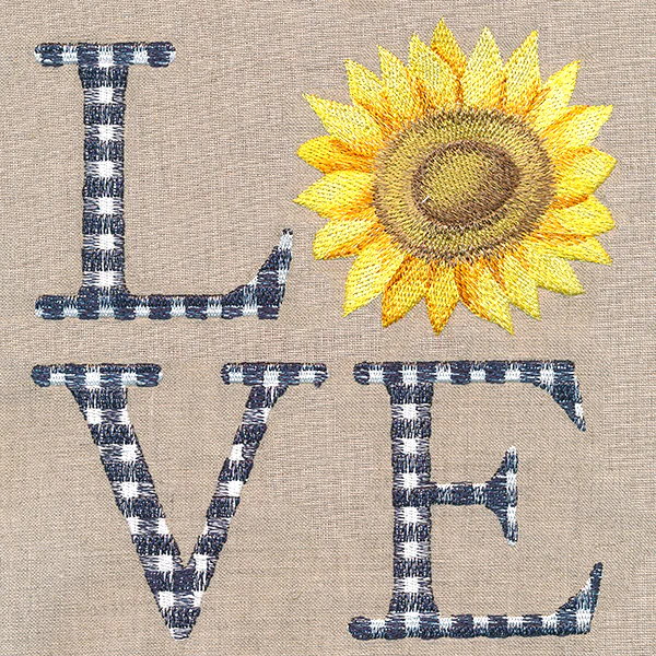 Plaid Love with Sunflower - Image 4