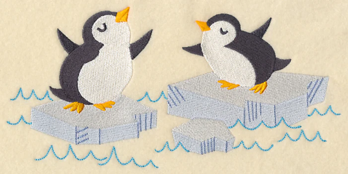 Playful Arctic Penguins - Image 2