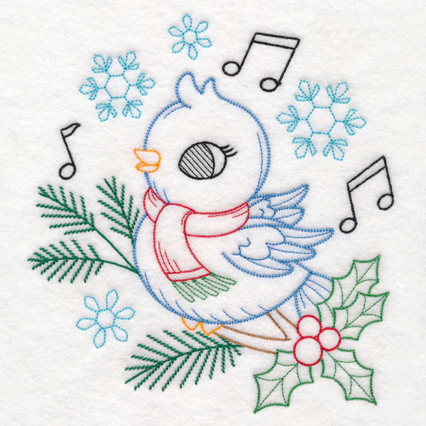 Playful Christmas Bird (Vintage) - Image 3