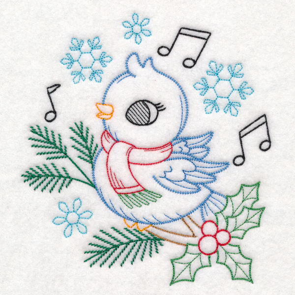 Playful Christmas Bird (Vintage) - Image 5