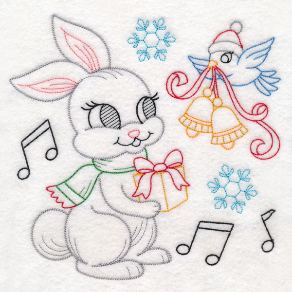 Playful Christmas Bunny (Vintage) - Image 11
