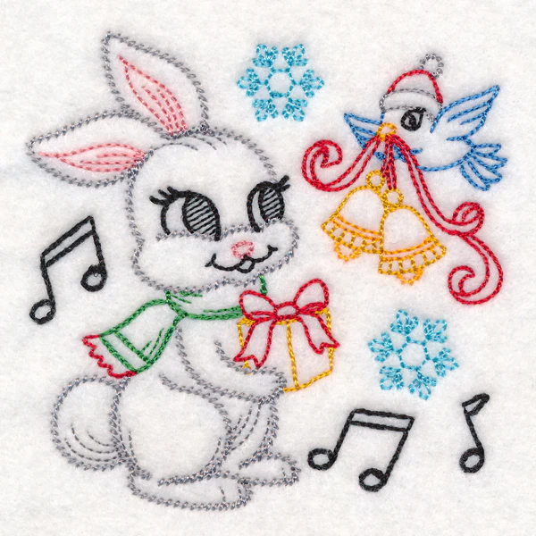 Playful Christmas Bunny (Vintage) - Image 9