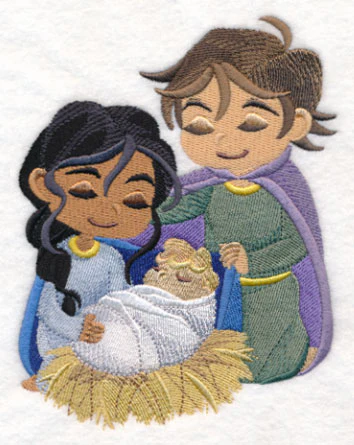 Playful Christmas Pageant Holy Family - Image 2
