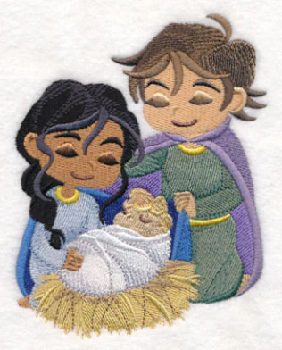 Playful Christmas Pageant Holy Family - Image 3