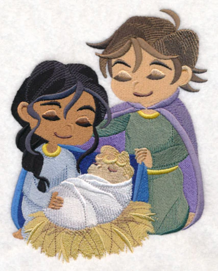 Playful Christmas Pageant Holy Family - Image 4