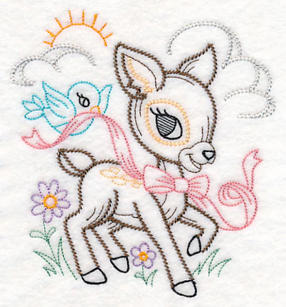Playful Deer (Vintage) - Image 3