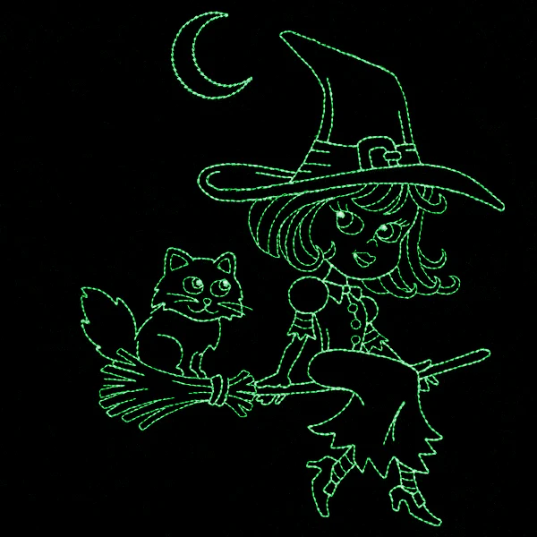 Playful Halloween Glow - Witch (Vintage) - Image 2