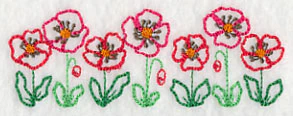 Playful Poppy Border (Vintage) - Image 5