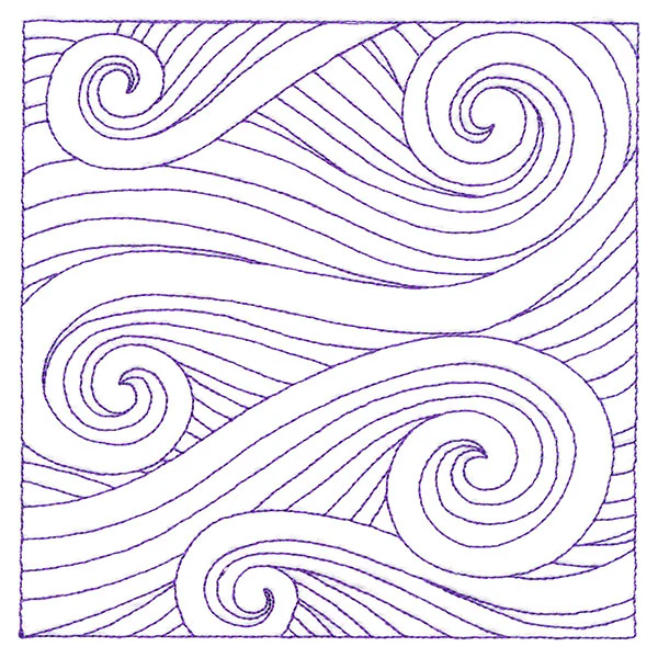 Playful Textures Quilting - Waves (Double Run) - Image 3
