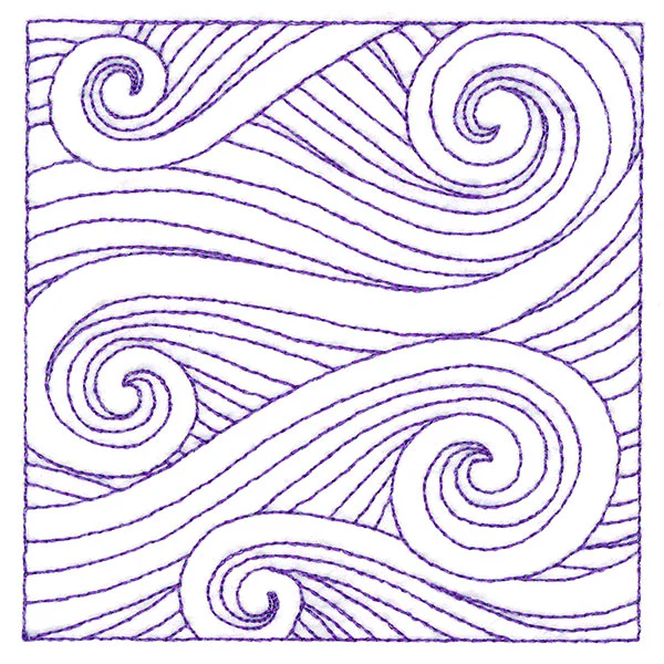 Playful Textures Quilting - Waves (Double Run) - Image 5