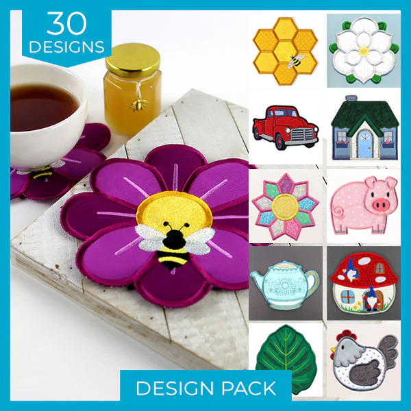Playful Trivets (In-the-Hoop) Design Pack - Image 100
