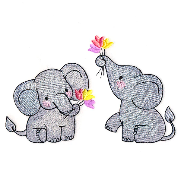 Playful Tulip Elephants - Image 3