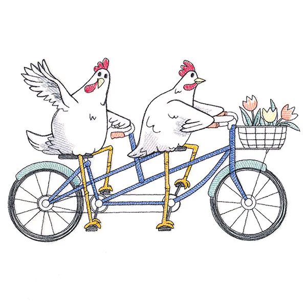 Plucky Pedaler Chickens - Image 2