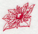 Poinsettia 3 (Redwork) - Image 2