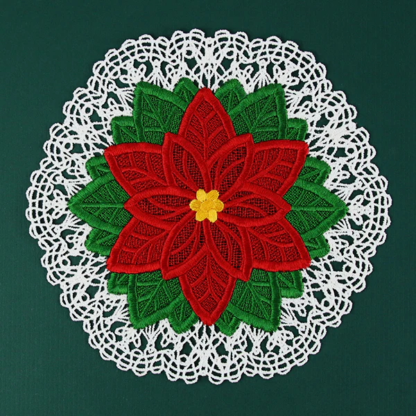 Poinsettia Doily (Battenburg Lace) - Image 11