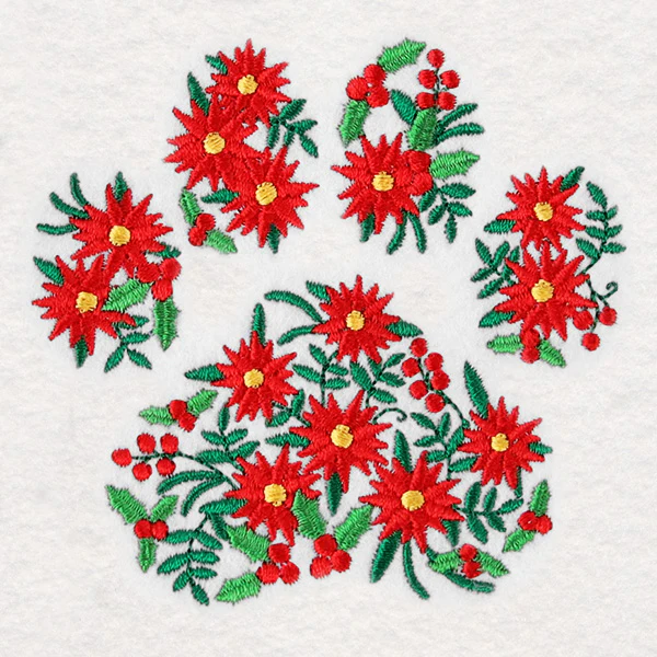 Poinsettia Pet Paw - Image 3