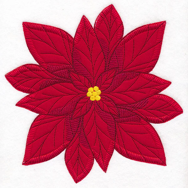 Poinsettia Pillow Feature (Heirloom Applique) - Image 11
