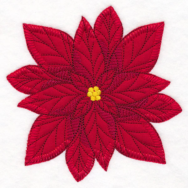 Poinsettia Pillow Feature (Heirloom Applique) - Image 7