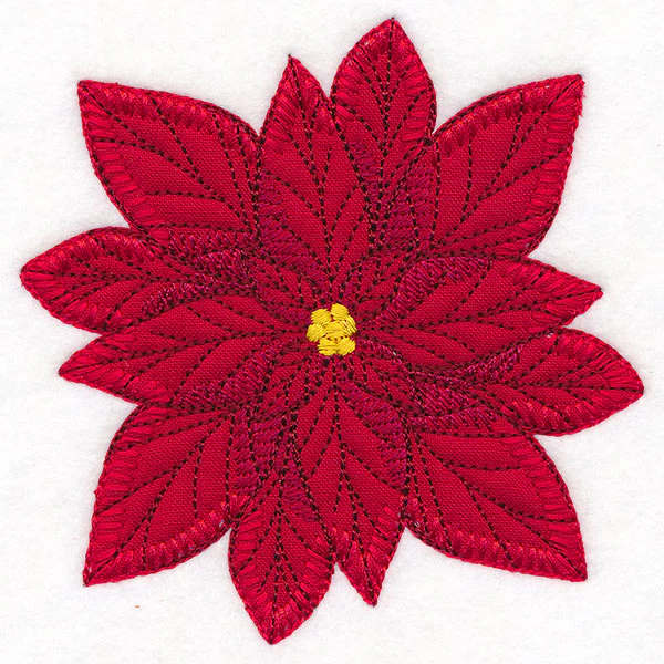 Poinsettia Pillow Feature (Heirloom Applique) - Image 9