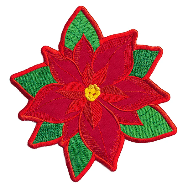 Poinsettia Pillow Wrap (In-the-Hoop) - Image 4