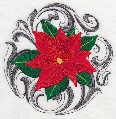 Poinsettia with Baroque Background - Image 3